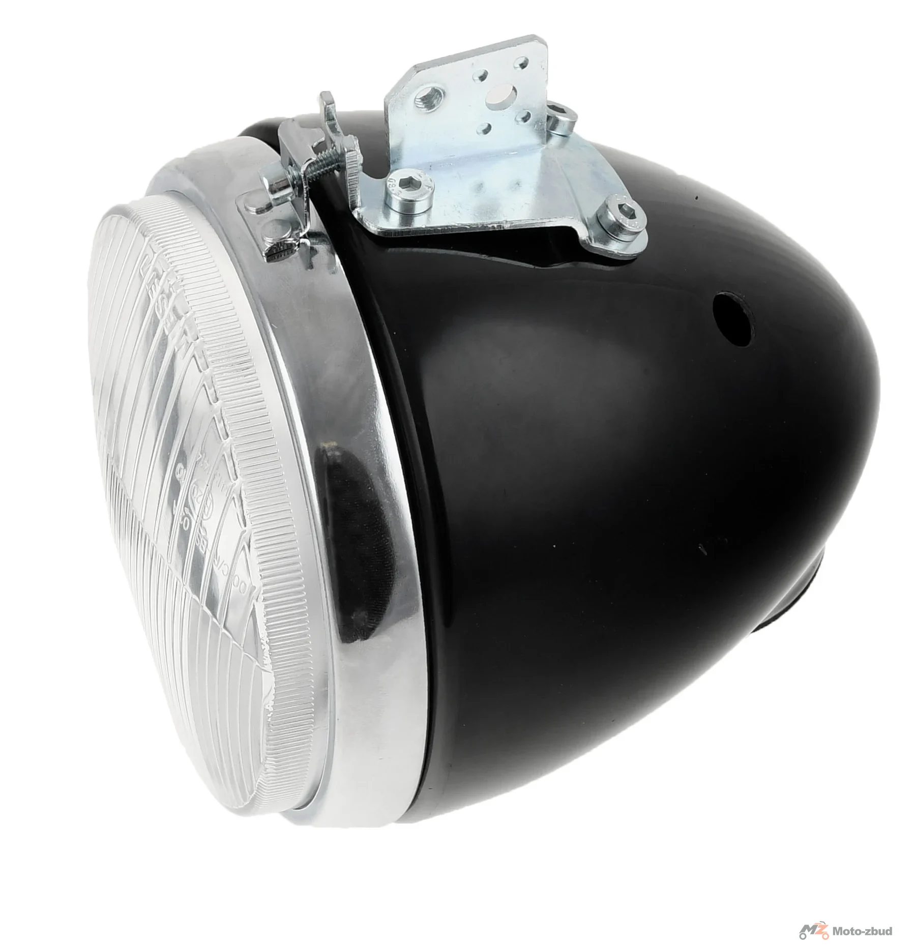 Obudowa lampy przód Simson S50 S51 S70 z otworem na licznik czarna polerowana Venandi — ujęcie 5