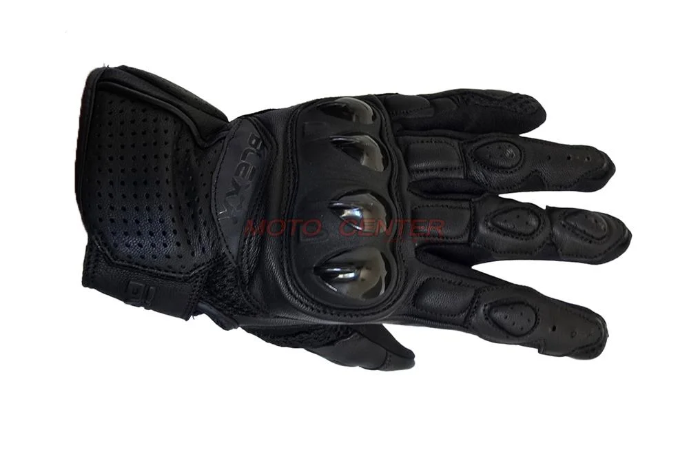 Rękawice tekstylno-skórzane krótkie BLEXX EG-2525 czarne M — ujęcie 2