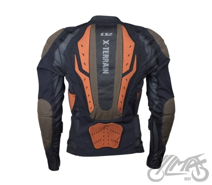 Kurtka LS2 X-Terrain męska Black H-V Orange — S — ujęcie 2