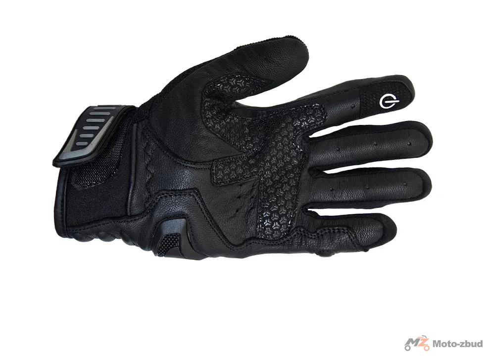 Rękawice tekstylno-skórzane krótkie BLEXX EG-2554 czarne 3XL — ujęcie 4