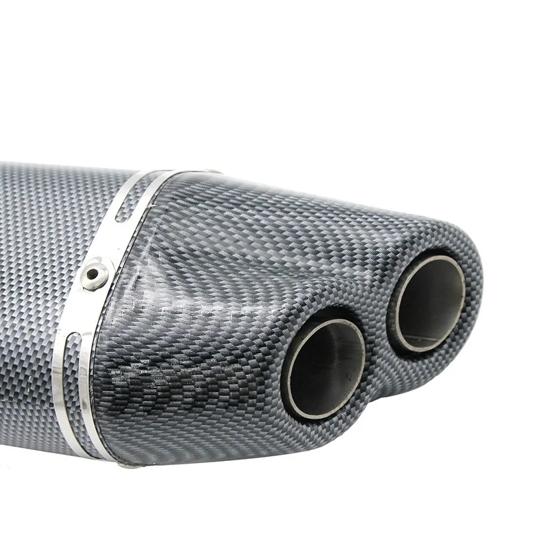 Końcówka wydechu Akrap double Replika long carbon kpl. — ujęcie 2