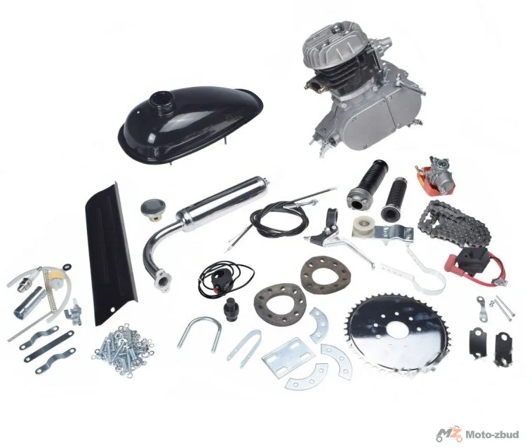 Silnik spalinowy do roweru 80cc 2T zestaw komplet new