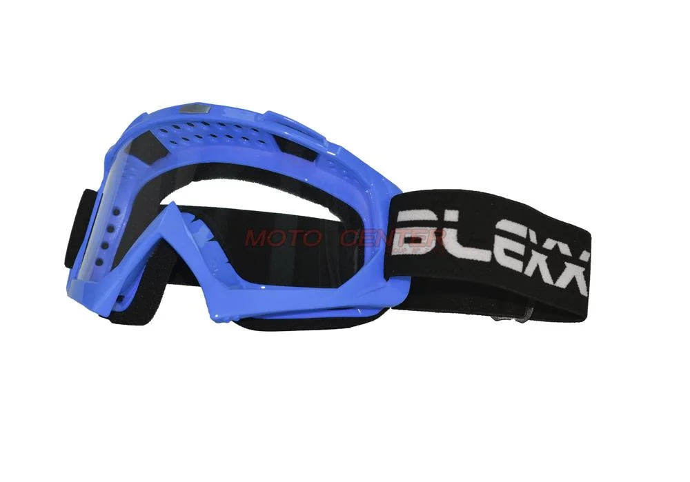 Gogle crossowe BLEXX YH-16 niebieskie połysk/szybka przezroczysta — ujęcie 1