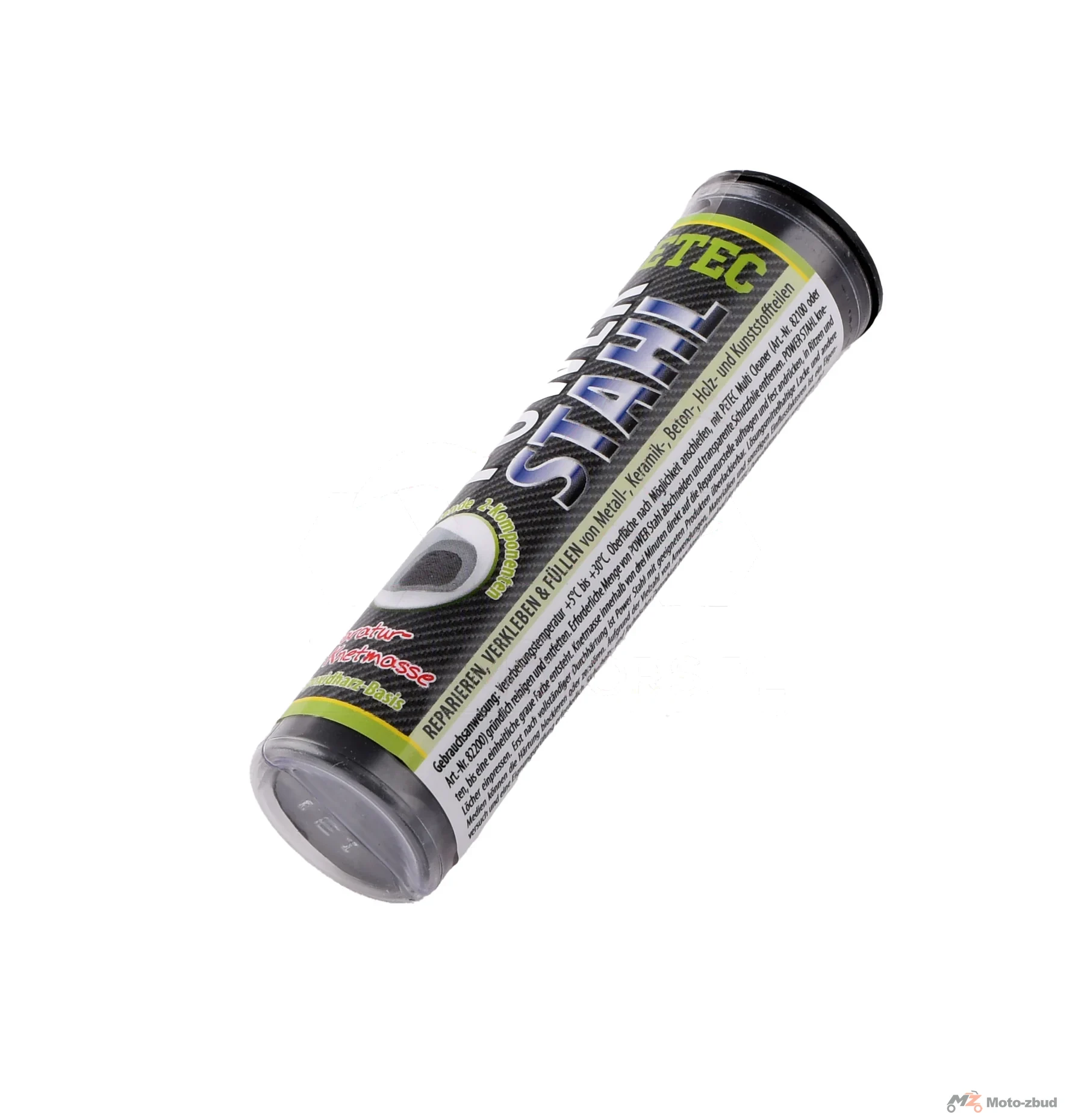 Klej 2-składnikowy / szpachla plastyczna do metalu szara Petec power stahl knetmasse 50 g