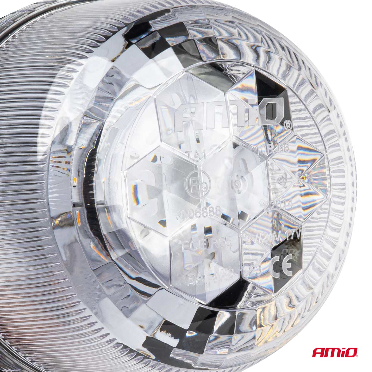 Lampa ostrzegawcza błyskowa kogut 24 LED W25B 12 V 24 V — ujęcie 2