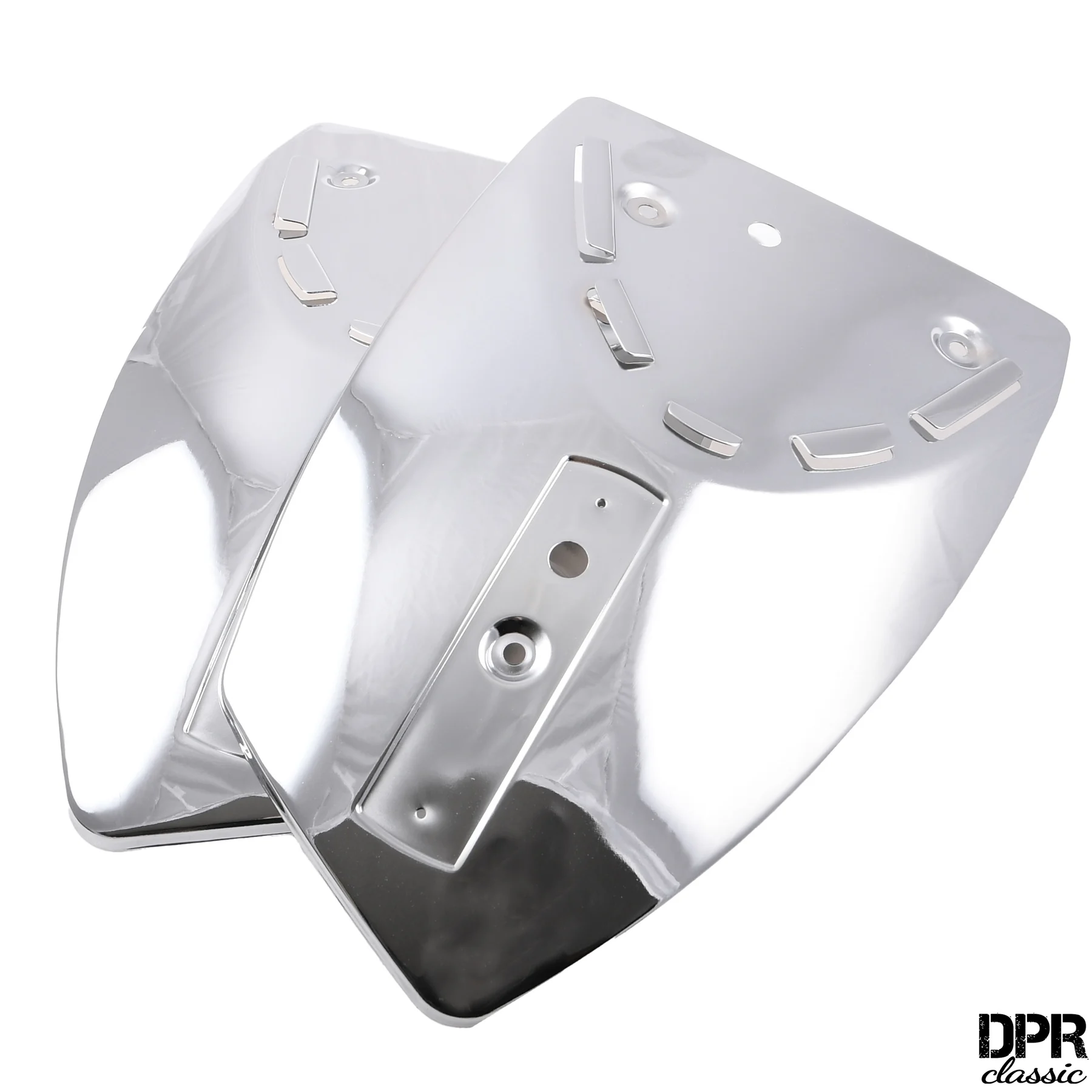 Pokrywy osłony zbiornika paliwa MZ TS 250 chrom kpl. DPR Classic — ujęcie 2