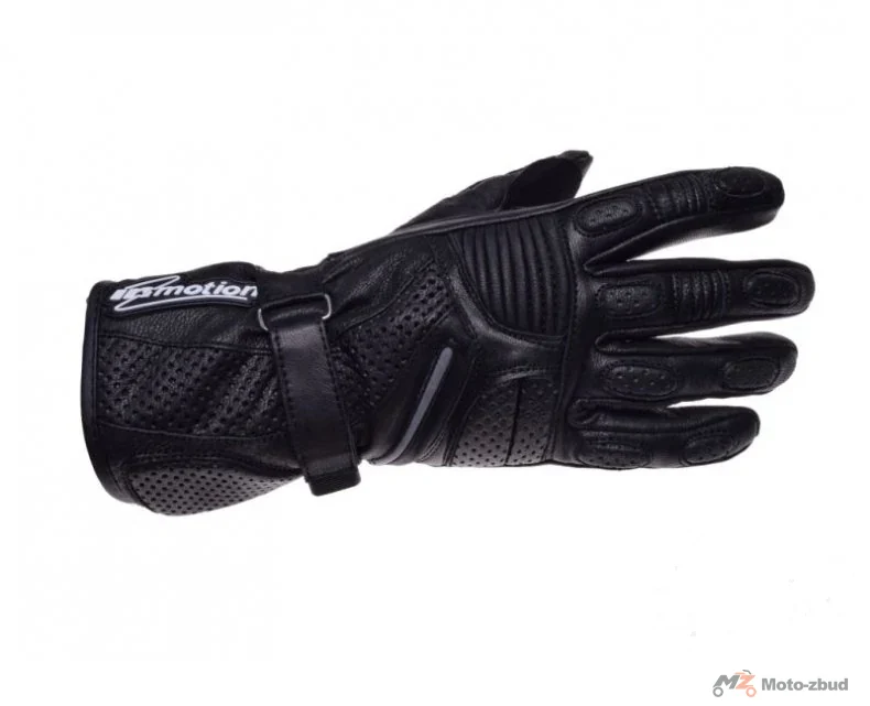 Rękawice InMotion perforowane, długie — czarny / szary, XS