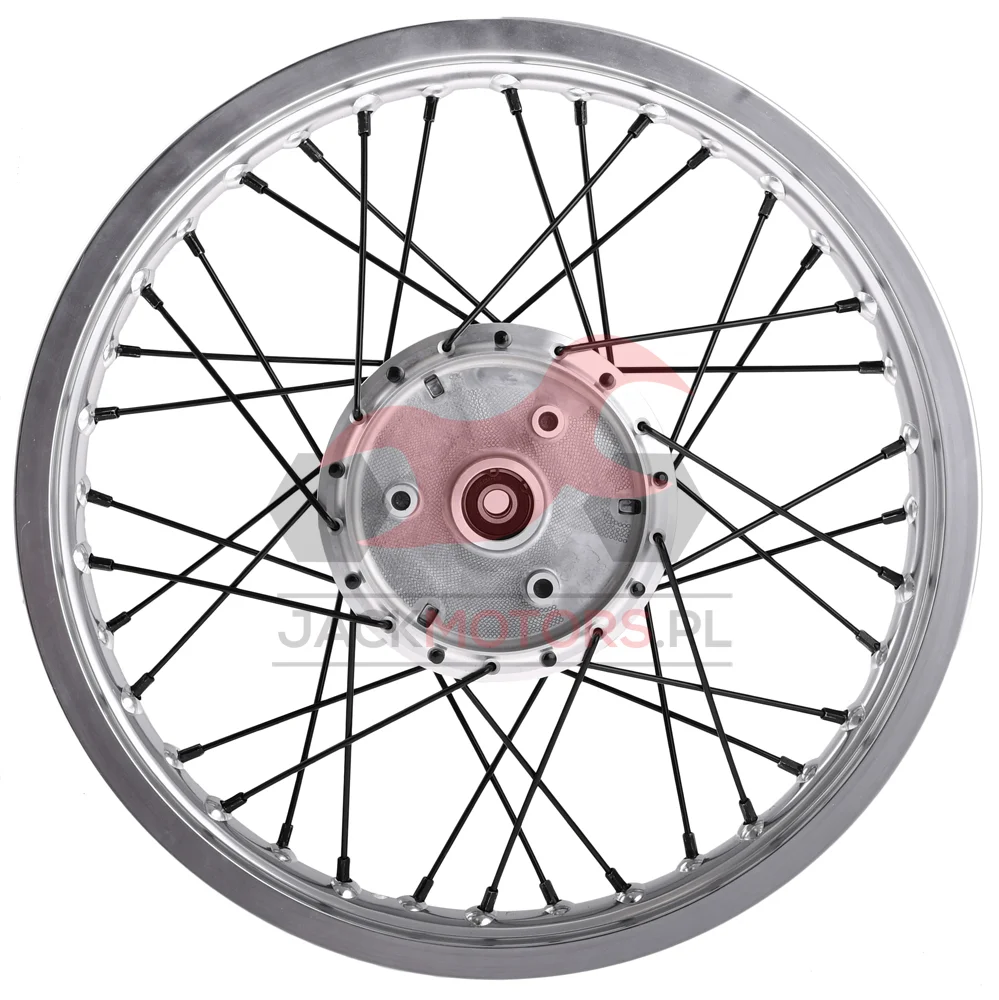 Koło jezdne Simson 1,85 × 16 S50/51/70 aluminium DPR Classic czarne szprychy — ujęcie 4