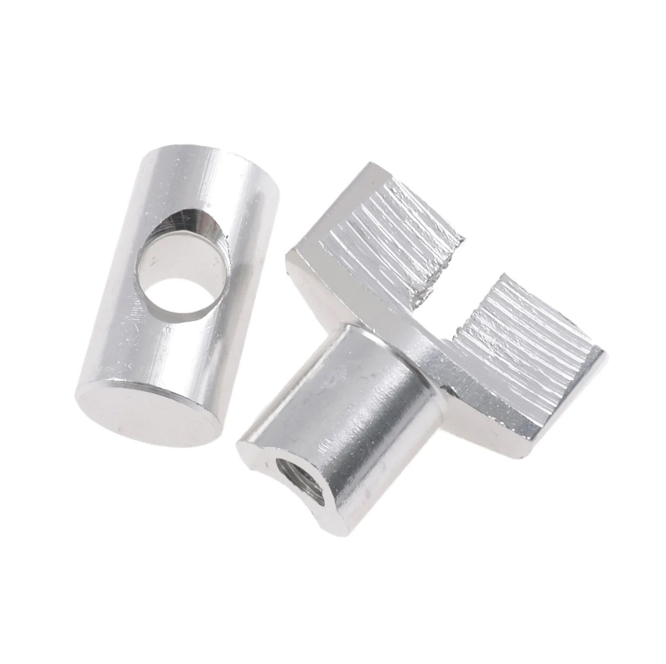 Nakrętka pręta hamulca Simson srebrna aluminium CNC kpl. JMP — ujęcie 1
