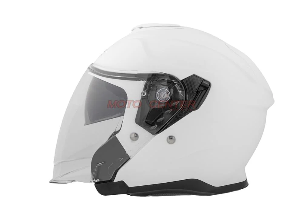 Kask motocyklowy otwarty z blendą BLEXX OF-835 biały mat XL Homologacja ECE R22.06 — ujęcie 3