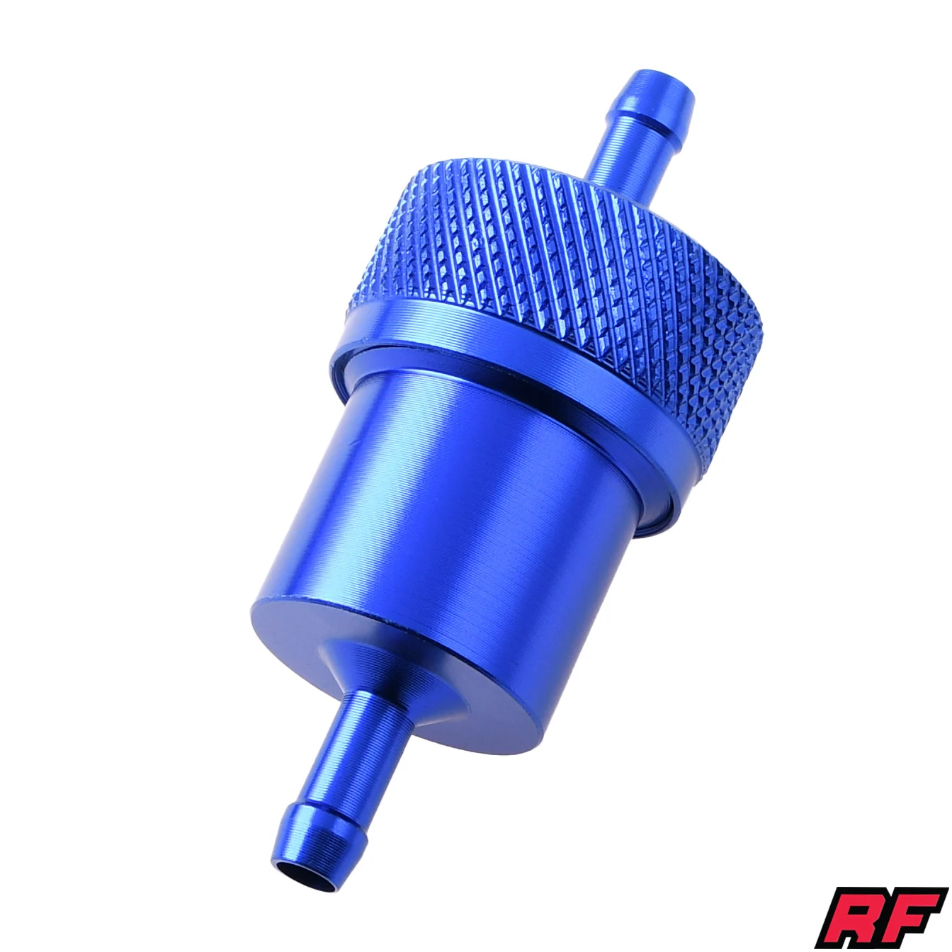 Filtr paliwa aluminium CNC niebieski V4 Racing Force — ujęcie 1