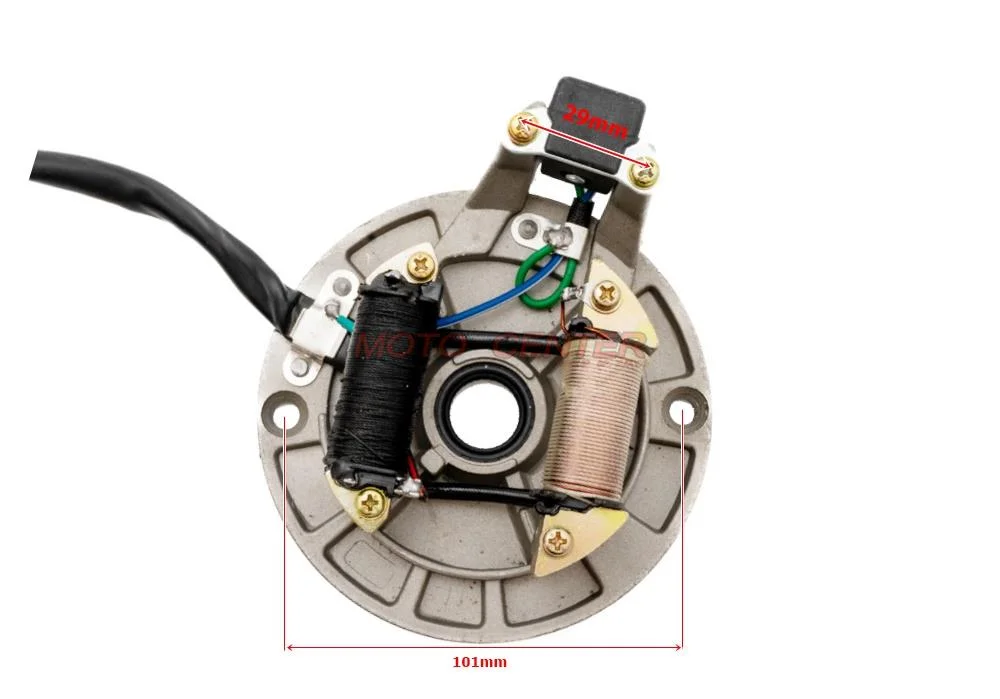 Stator 2 cewki 5 przewodów 125 cm³ Cross Quad ATV 4T — ujęcie 3