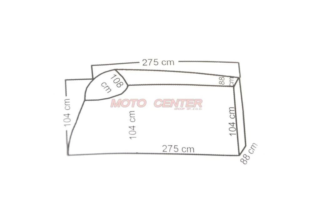 Pokrowiec na motocykl 500 cm³-1000 cm³ 275 × 108 × 104 — ujęcie 2