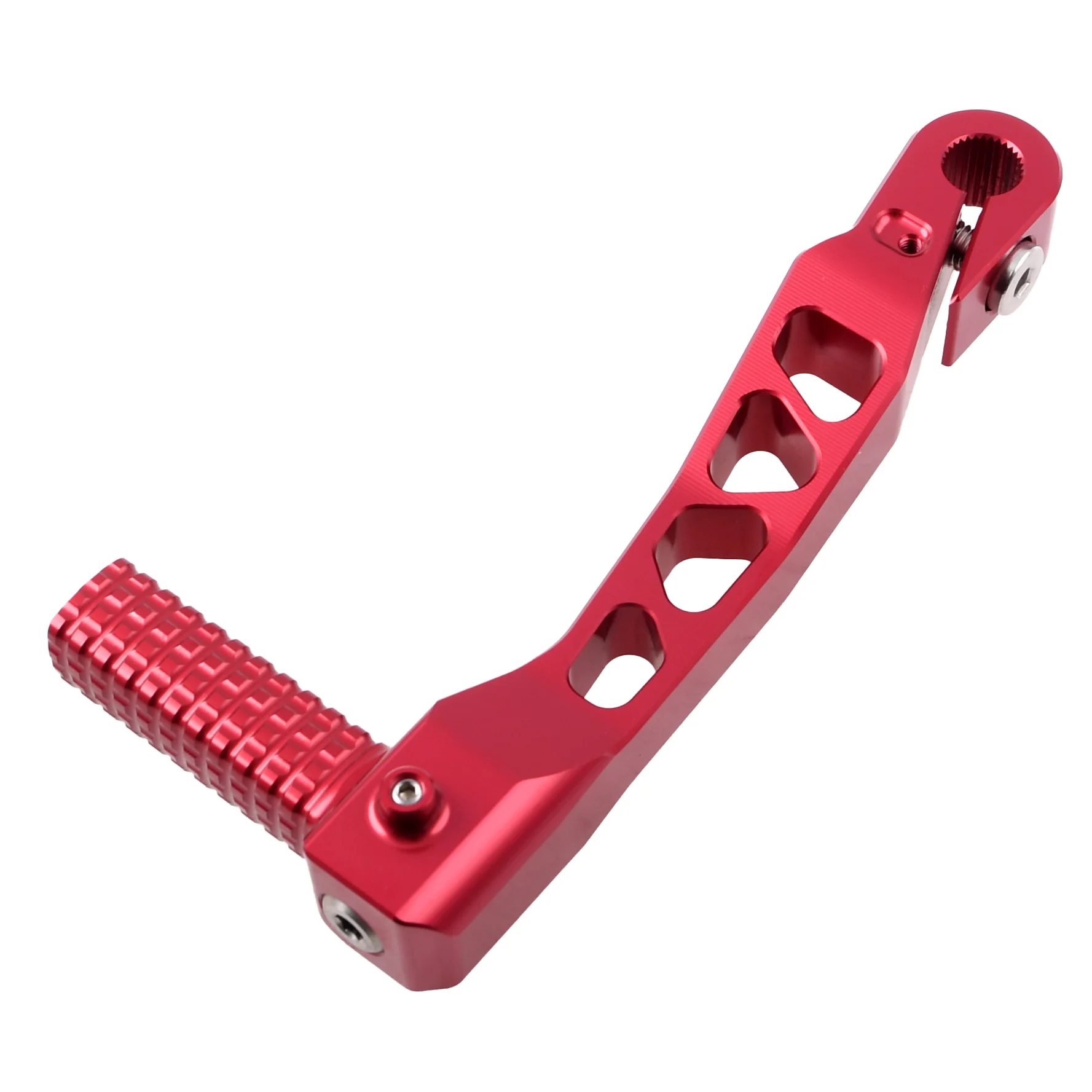 Dźwignia startera Simson S51 czerwona aluminium CNC Zap Technix — ujęcie 2