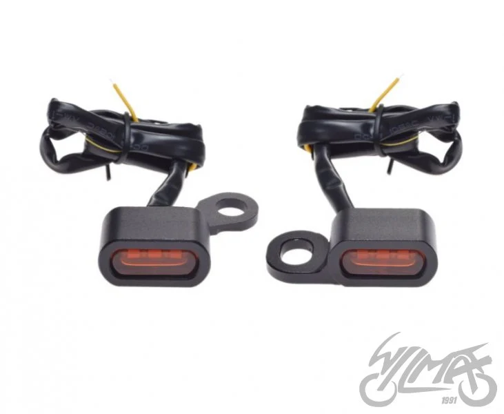 Kierunkowskazy przednie LED do Harley-Davidson Sportster 2004–2020, czarne — komplet AM1477 — ujęcie 2