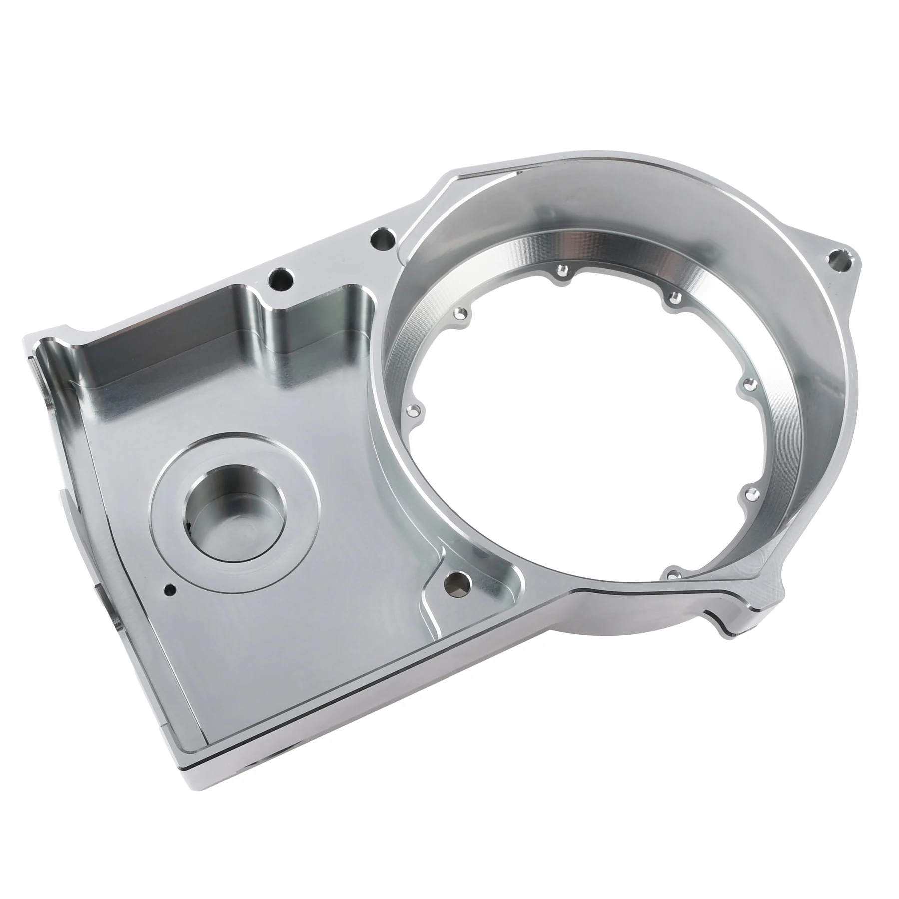 Pokrywa silnika prawa DPR Performance CNC Clear do Simson S51, SR50 — titanium — ujęcie 4