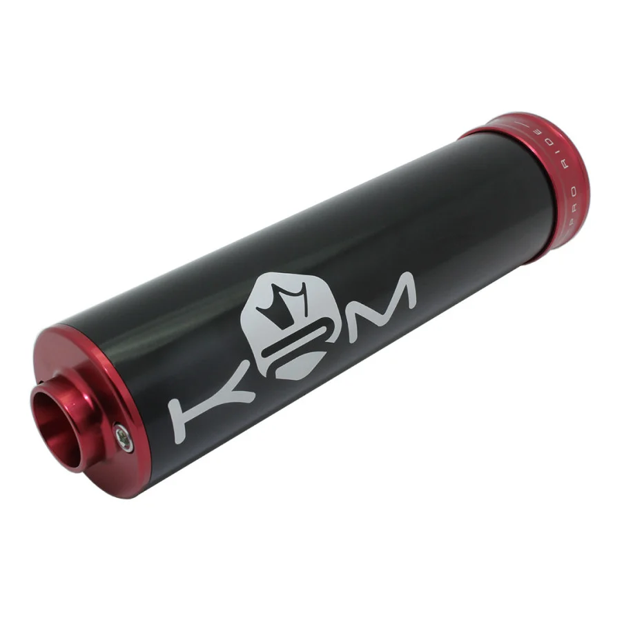 Końcówka wydechu KRM Pro Ride aluminium czarno czerwona 70-90 cm³ — ujęcie 1