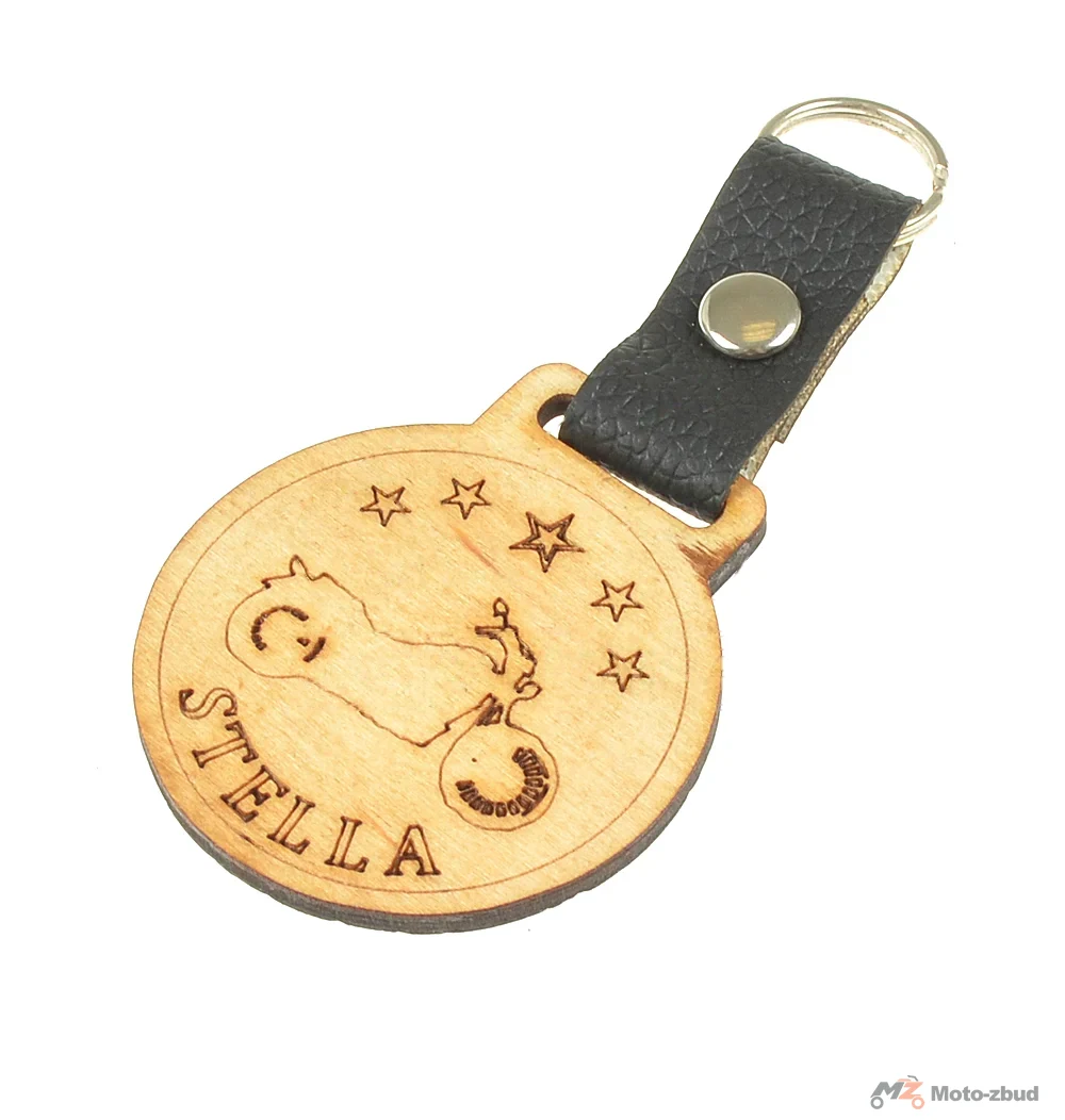 Brelok stella drewno PL