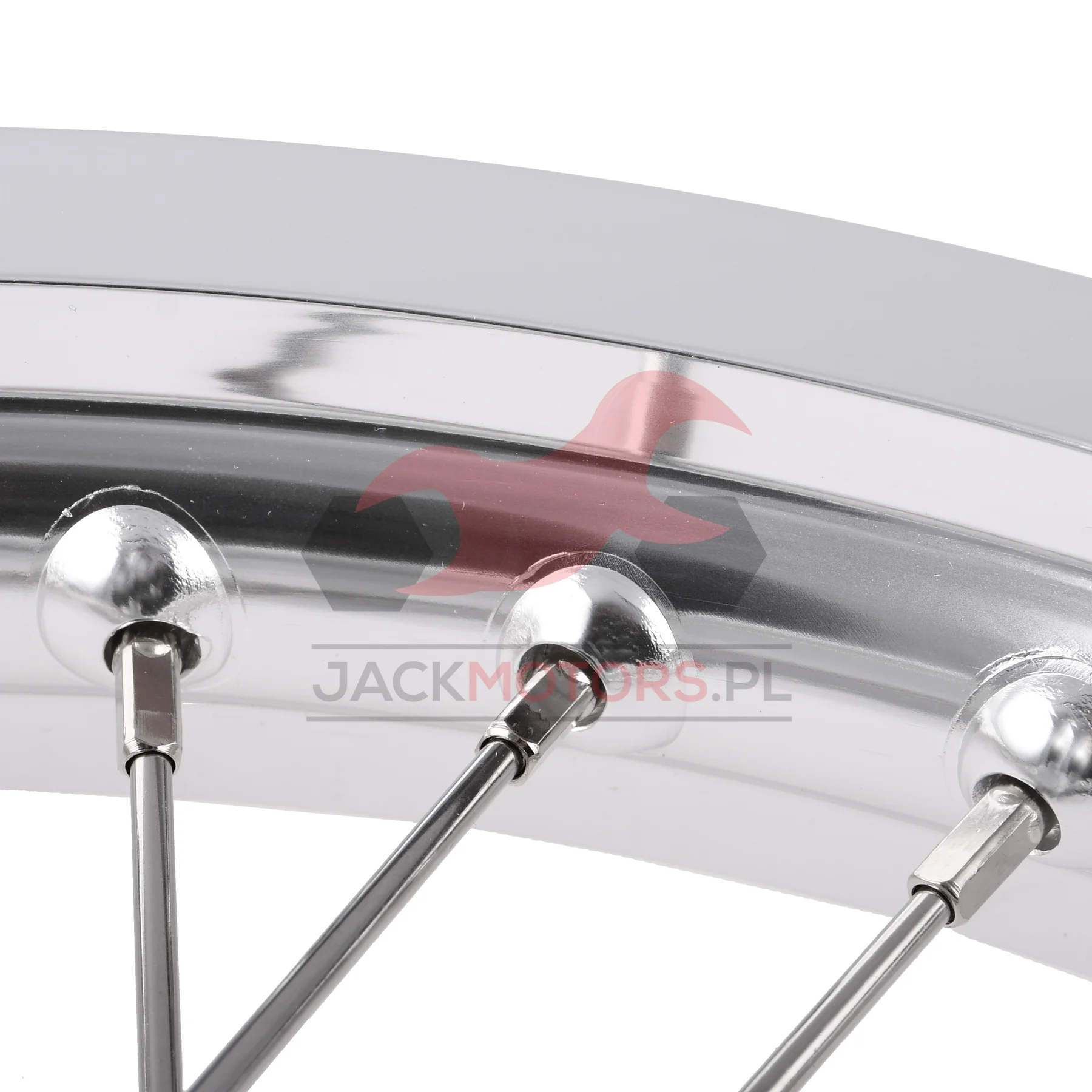 Koło jezdne przód MZ ETZ 1,85 × 18 aluminium DPR Classic hamulec tarczowy srebrna piasta + szprychy INOX — ujęcie 4