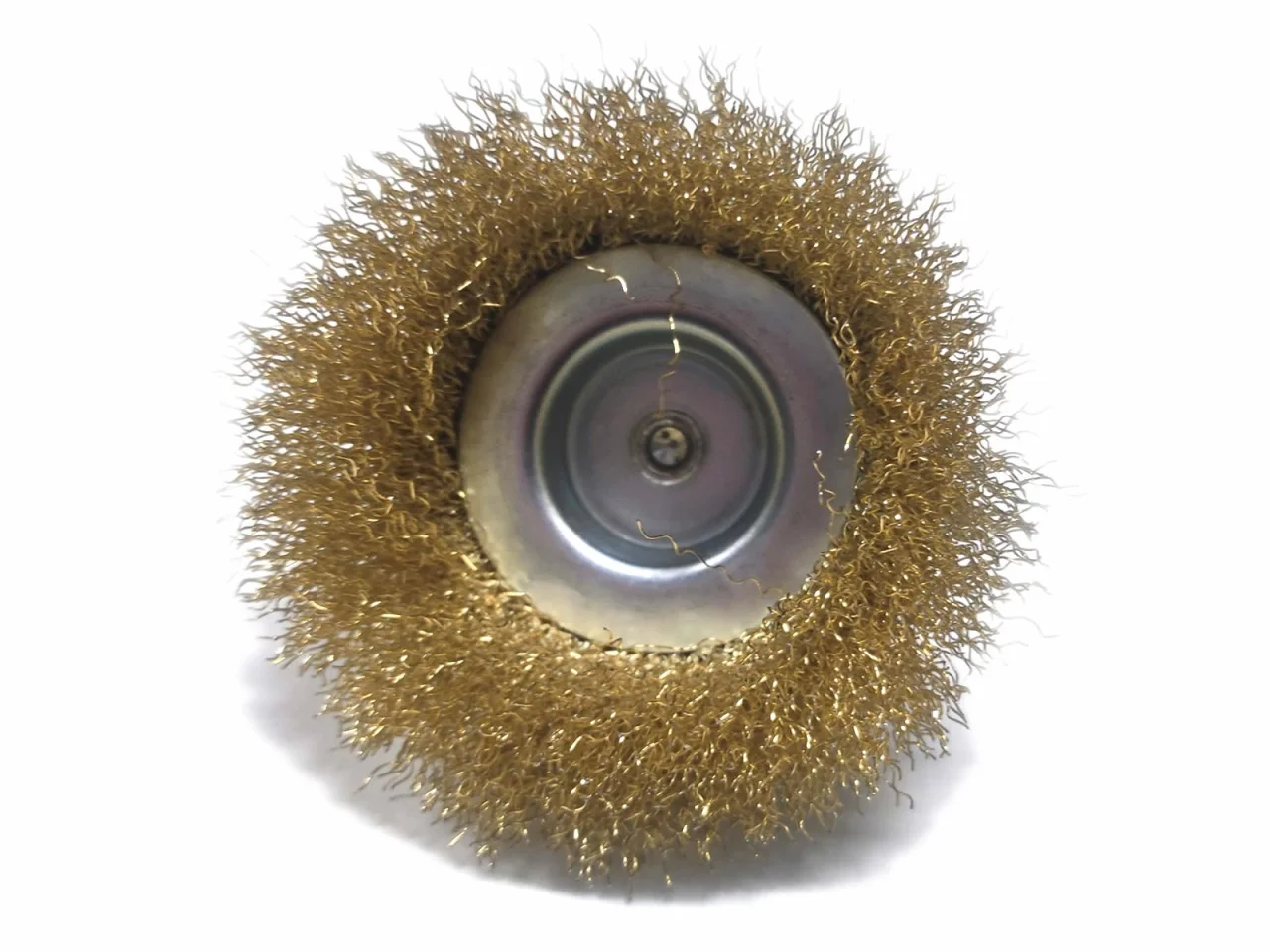 Szczotka czołowa do wiertarki 1/4" drut falisty 100mm — ujęcie 4