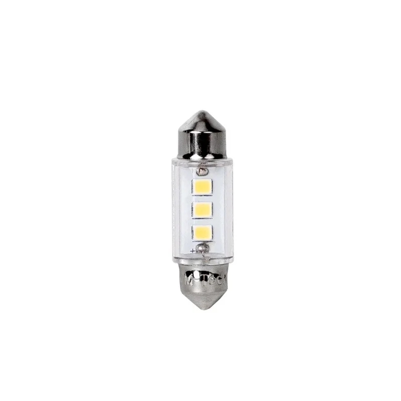 Żarówka rurkowa SV8.5 12V 36mm 3xSMD2835 LED biała M-TECH (2szt.) — ujęcie 2