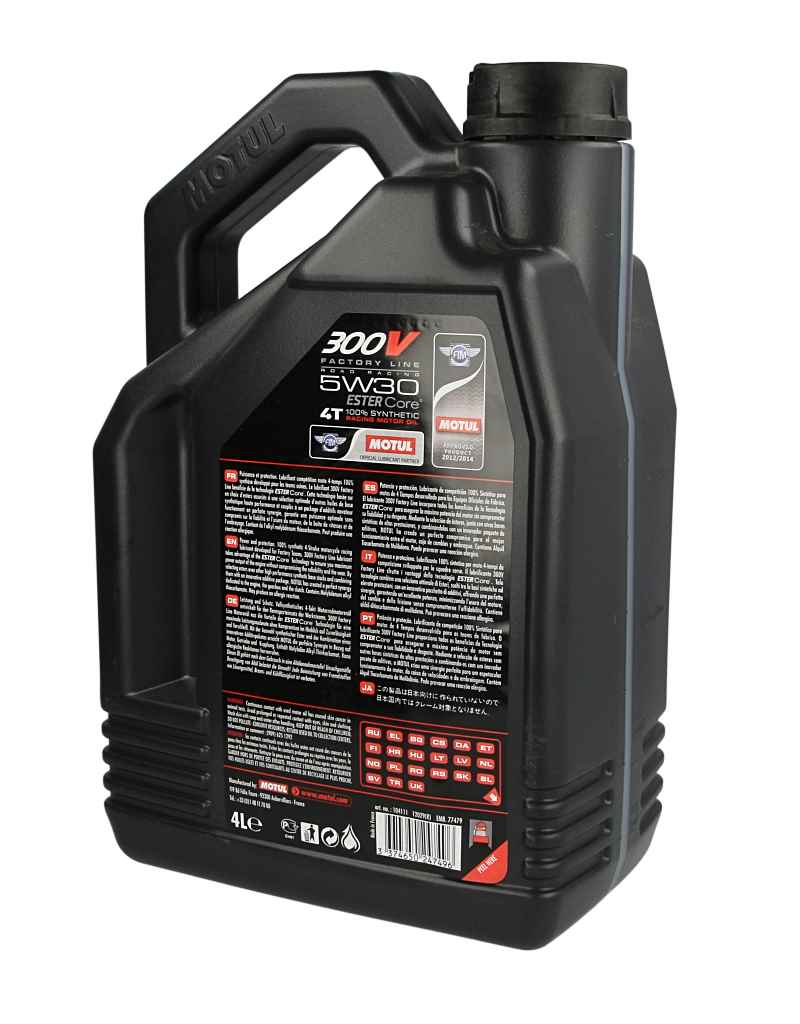Olej 5W30 MOTUL 300 V factory line road 4T 4 l — ujęcie 17