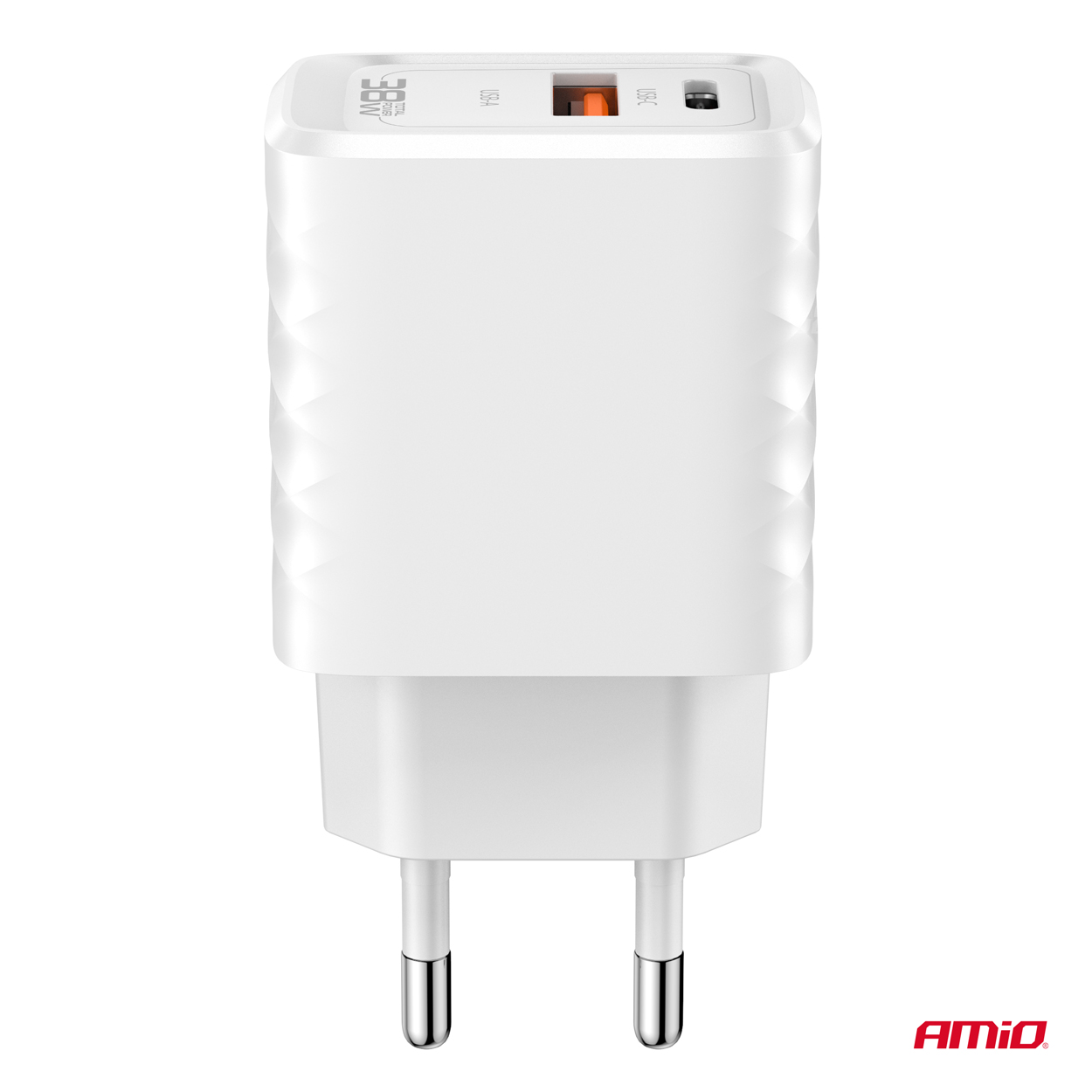 Ładowarka sieciowa Quick Charge GaN 38 W USB-A + USB-C — ujęcie 3
