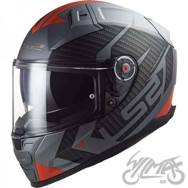 Kask LS2 FF811 Vector II Splitter M.Tit Red — rozmiar XXL — ujęcie 1