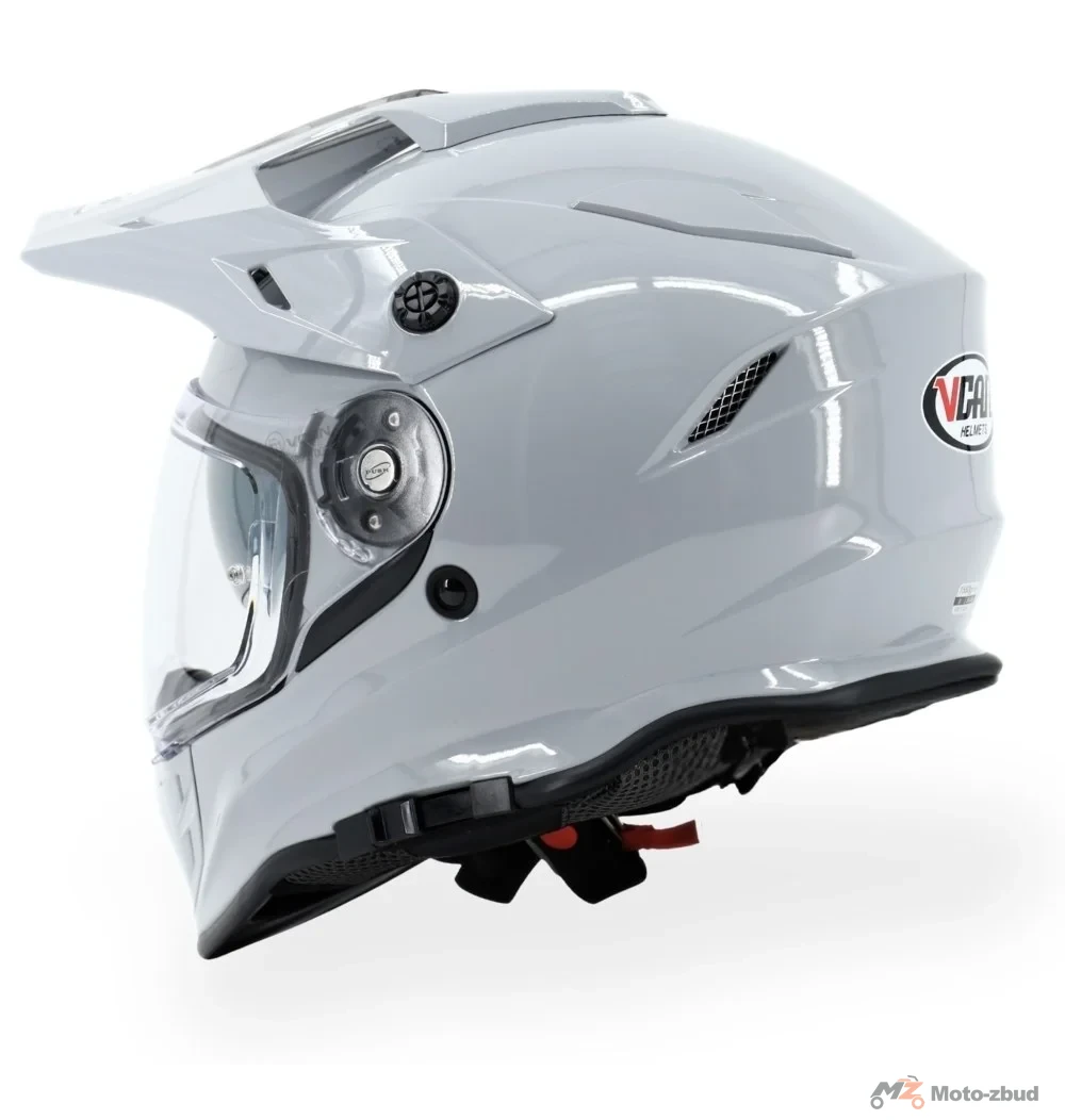 Kask VCAN model H331 nardo grey enduro z szybą i blendą szary S — ujęcie 5