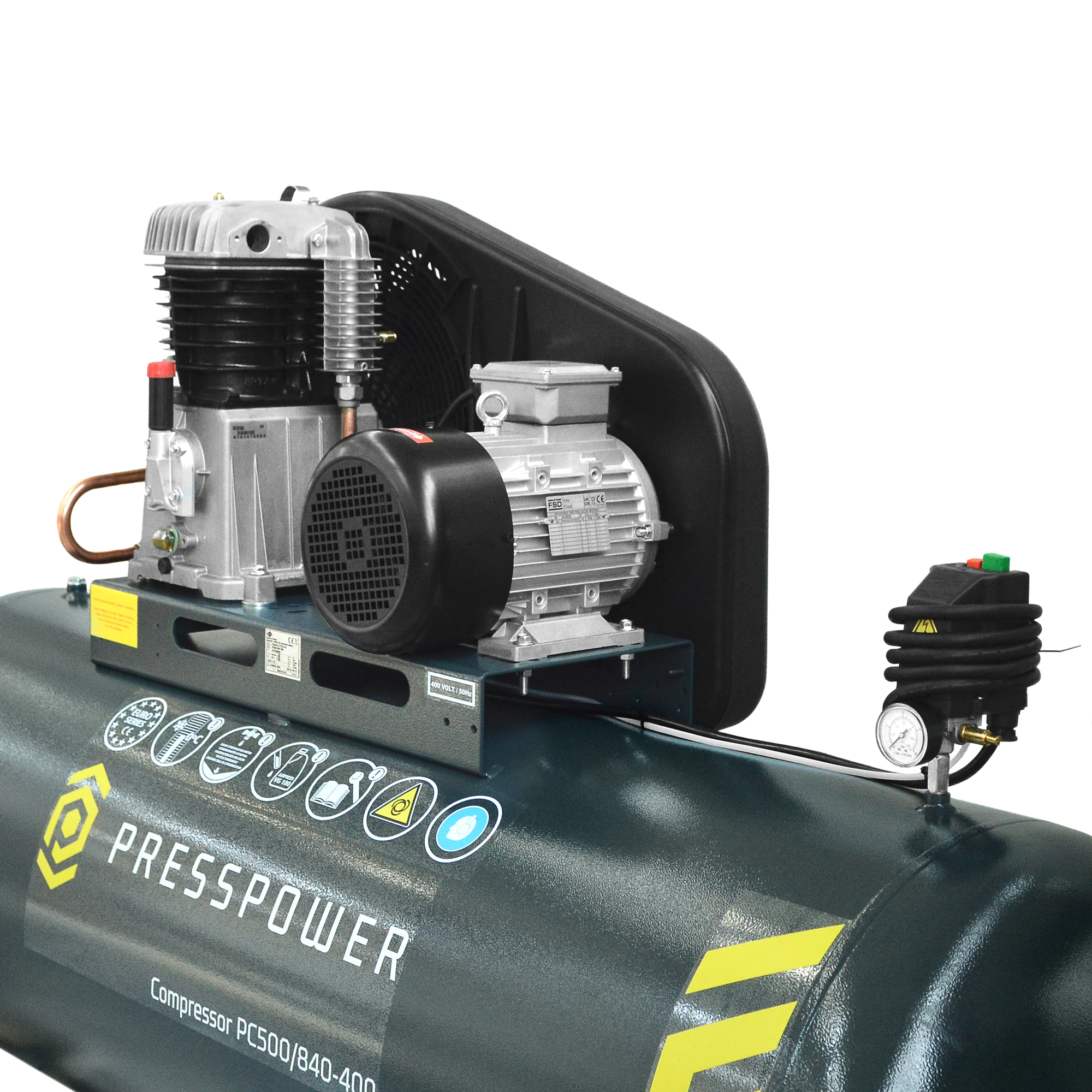 Kompresor tłokowy PRESSPOWER 500 l/840 PC500/840-400 — ujęcie 3