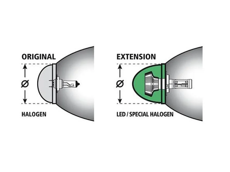 Zaślepka lampy / reflektora uniwersalna 95mm — ujęcie 3