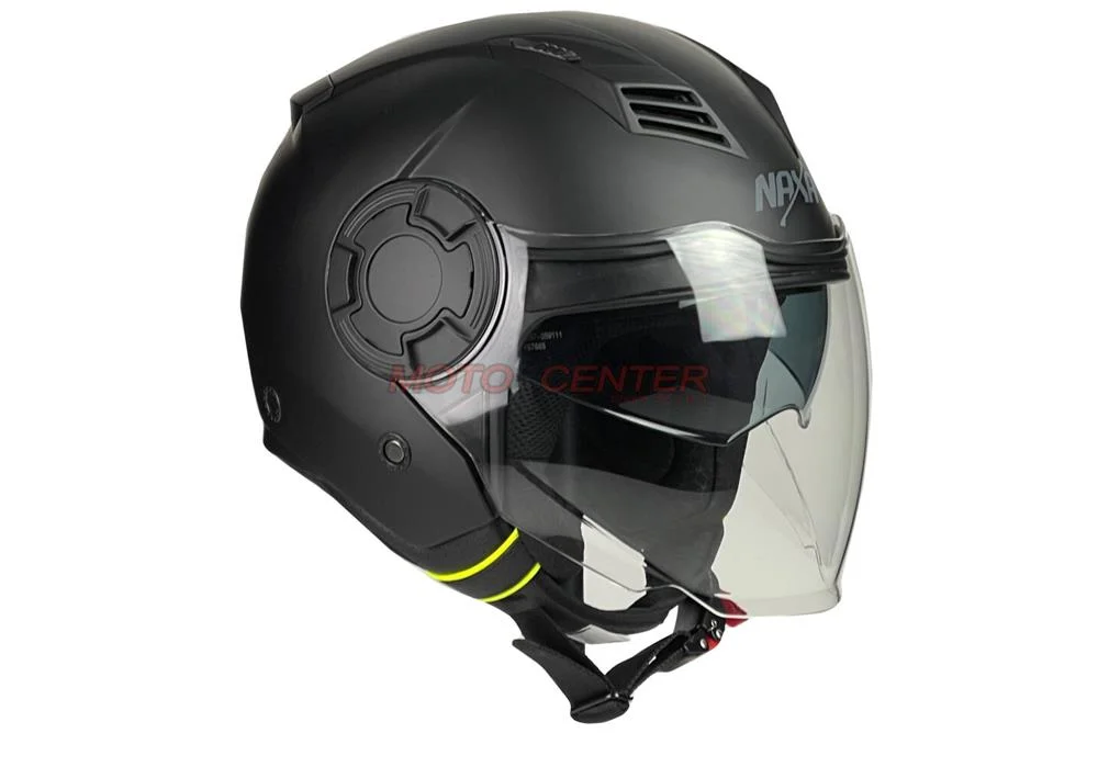 Kask motocyklowy otwarty NAXA S23/BX blenda czarny mat S — ujęcie 1