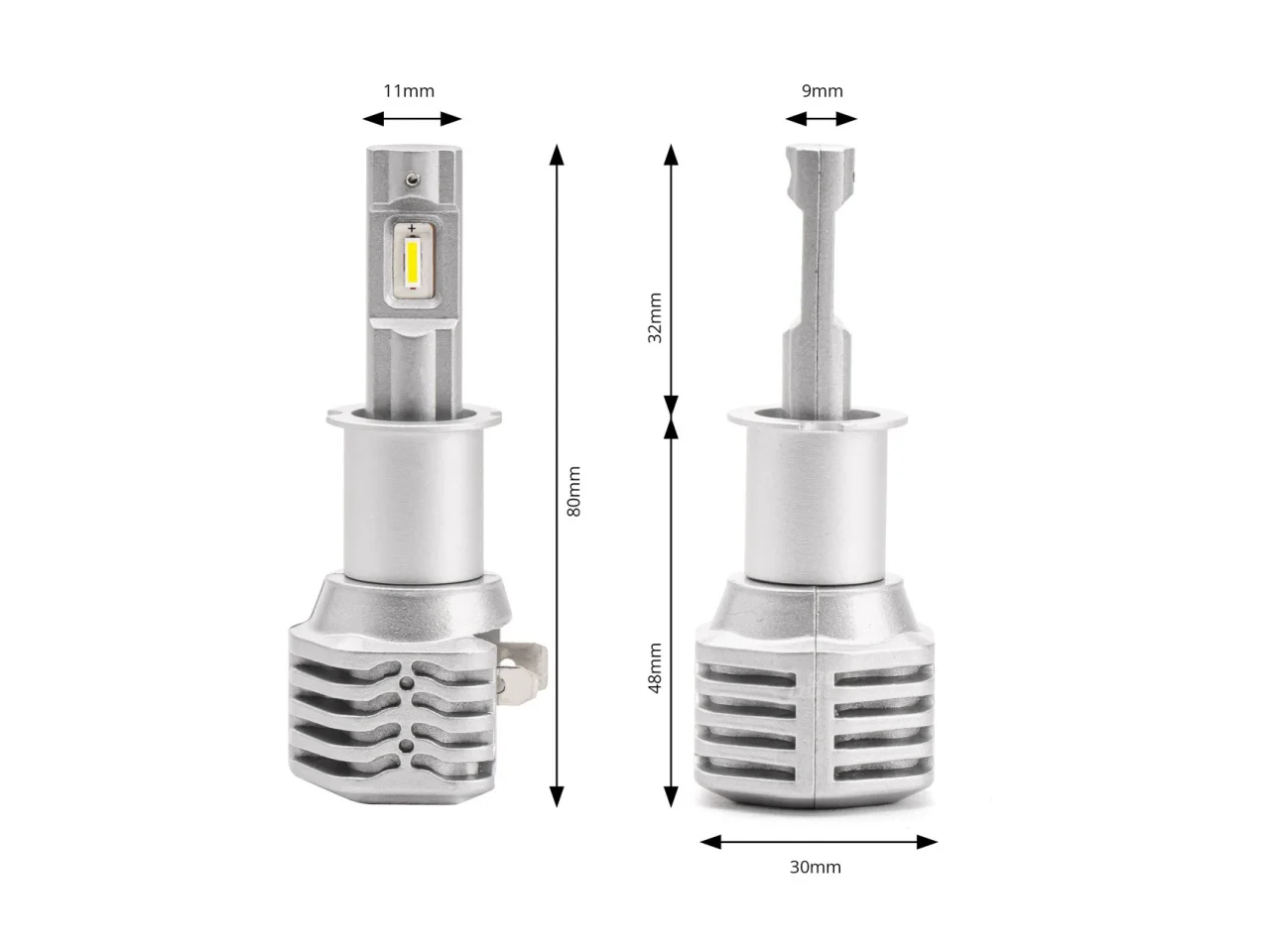 Żarówki samochodowe H3 LED X1 Series AMIO — ujęcie 4
