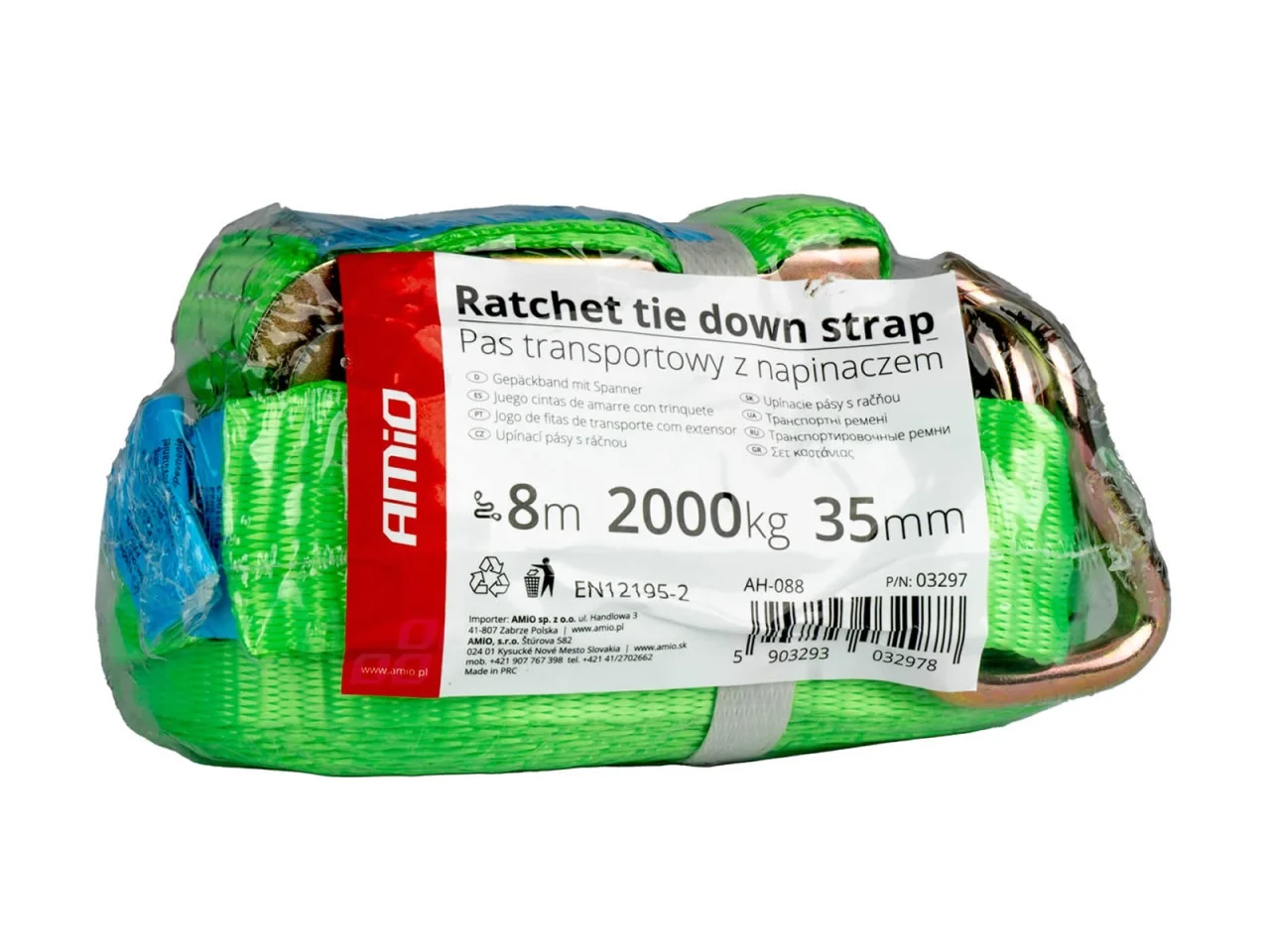 Pas transportowy z napinaczem 2000 kg 35 mm 8m — ujęcie 2