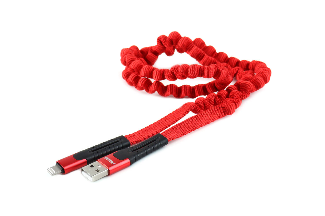 Kabel USB iphone Lightning sprężynujący 1.2 m UC-13 — ujęcie 4