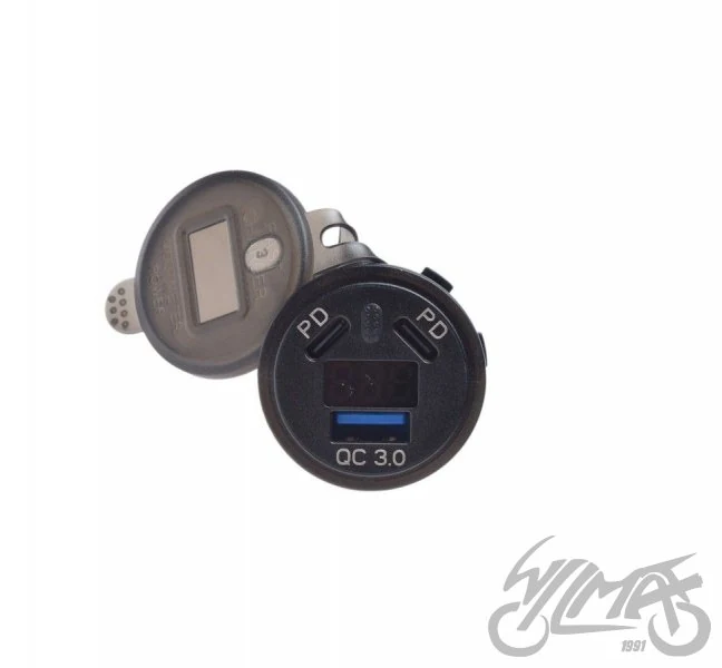 Ładowarka usb z wyświetlaczem — ujęcie 2