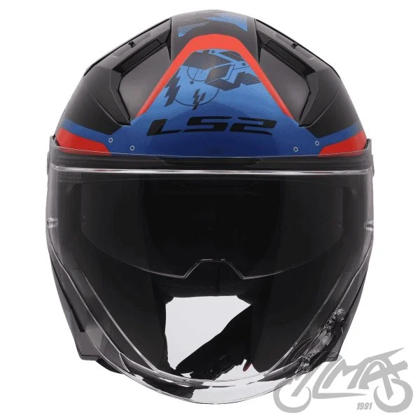 Kask LS2 OF603 infinity II nightline blue red L — ujęcie 3