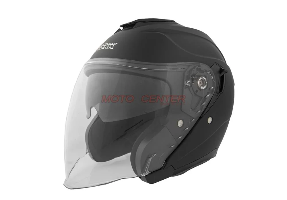Kask motocyklowy otwarty z blendą BLEXX OF-835 czarny mat XS Homologacja ECE R22.06 — ujęcie 1