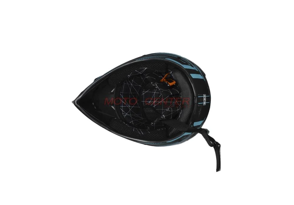 Kask crossowy MPX WL-905 czarny mat/niebieski L — ujęcie 6