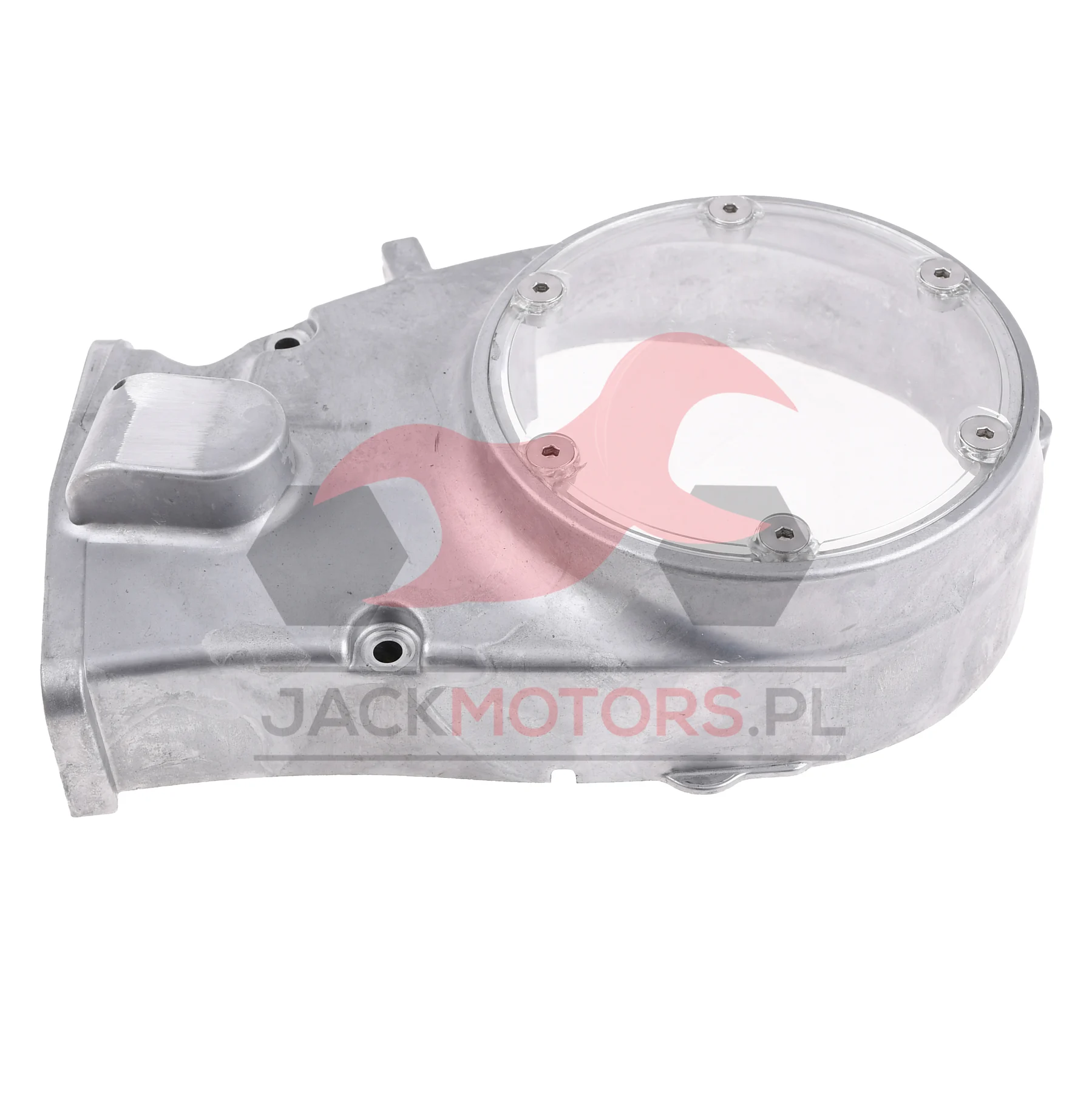 Pokrywa silnika prawa Simson S50 aluminium clear Venandi — ujęcie 2