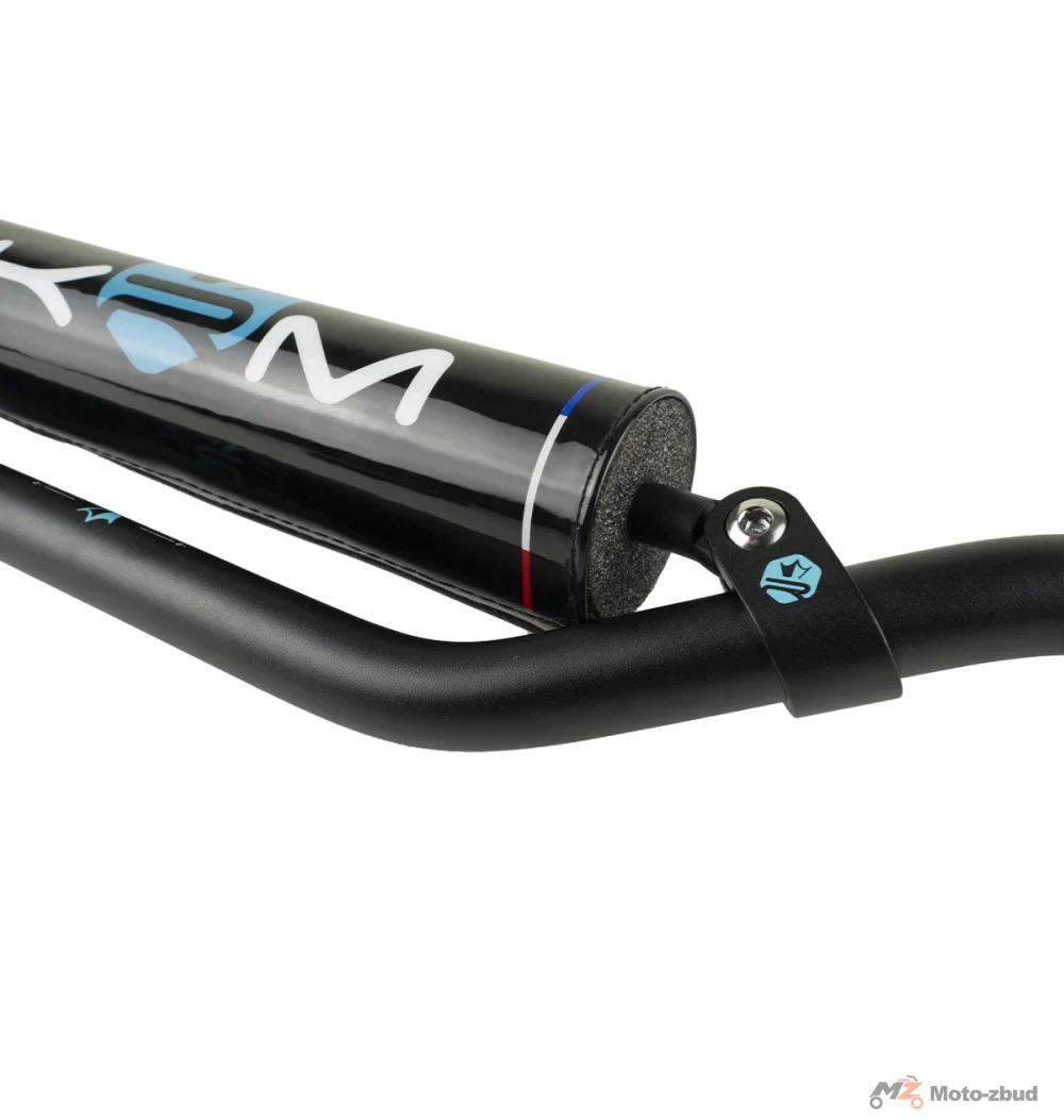 Kierownica KRM Pro Ride czarno - jasno niebieska 22 mm + gąbka — ujęcie 2