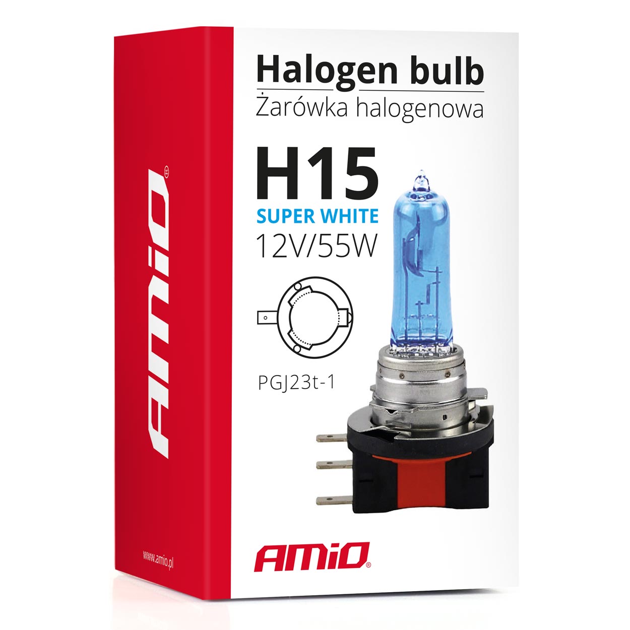 Żarówka halogenowa H15 12 V 55 W Super White — ujęcie 7