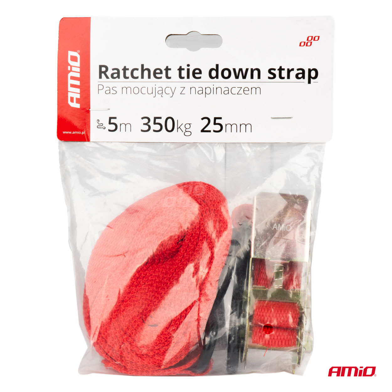 Pas transportowy mocujący z napinaczem 350 kg 25 mm 5 m BELT-01 — ujęcie 8