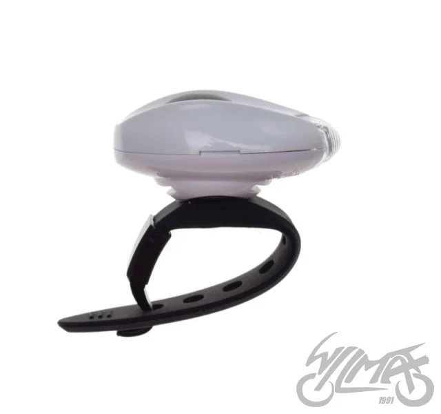 Lampka rowerowa przednia LED i na kask rowerowy — ujęcie 3