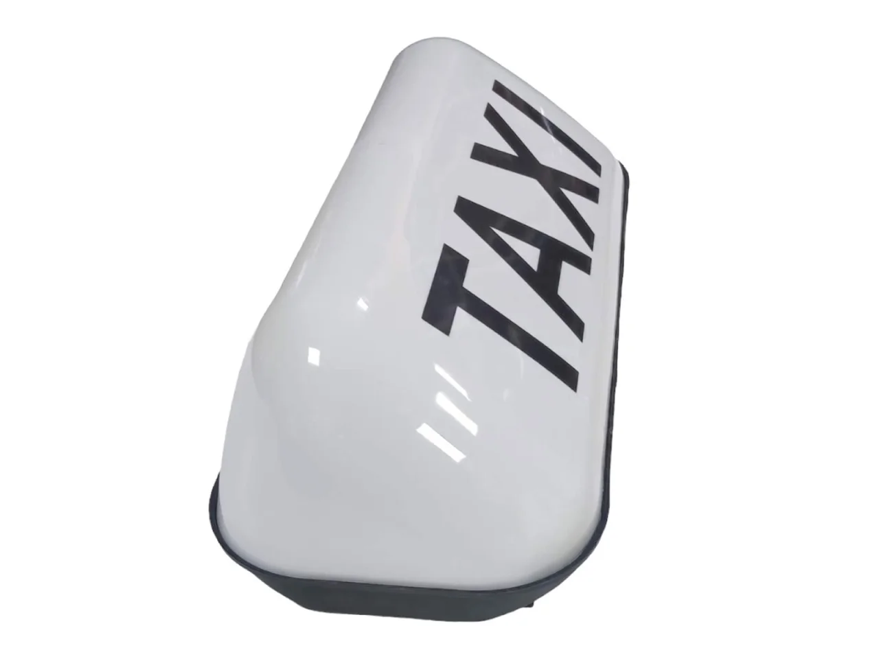 Lampa # Sygnalizator # Znak TAXI - na magnes BIAŁY — ujęcie 4