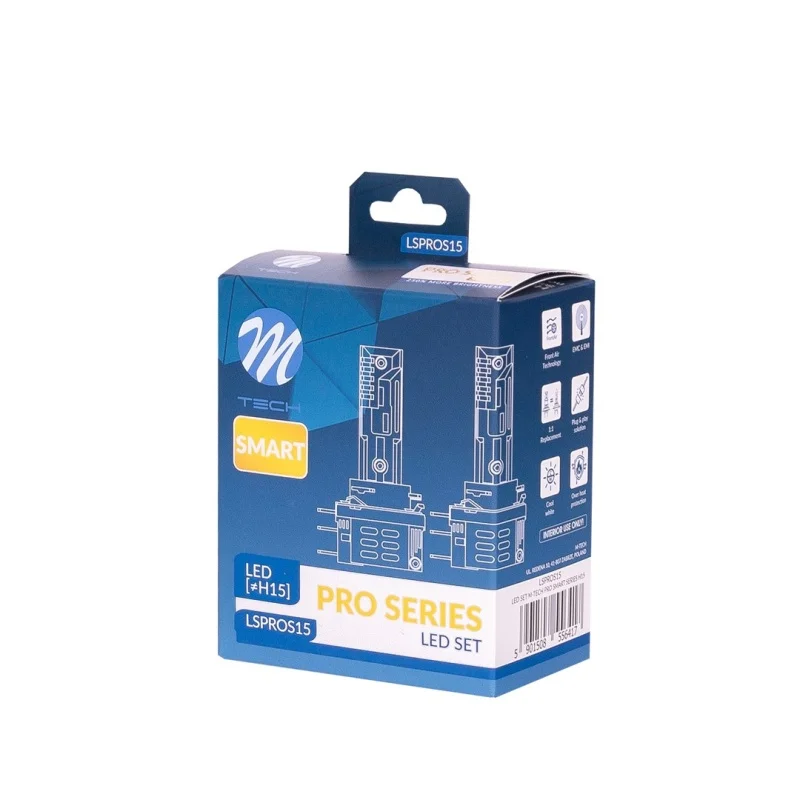 Zestaw LED SET M-TECH PRO SMART SERIES H15 — ujęcie 3