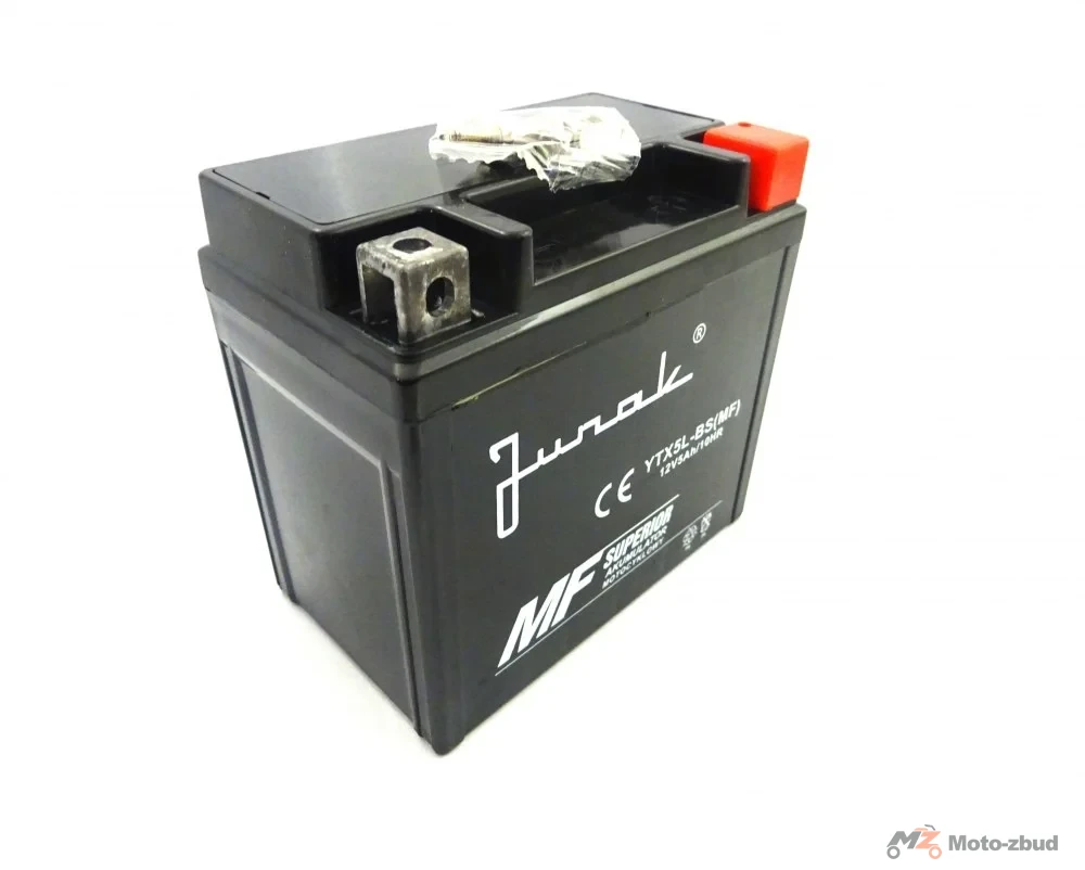 Akumulator Junak 121FL/RZ125/RACER125 12 V/5 Ah YTX5L-BS (MF) bezobsługowy (-+) (wys.x szer.x dł.) (107*70*113) (spakowane po 10 sztuk) (nr rej.E0011444BW) — ujęcie 2