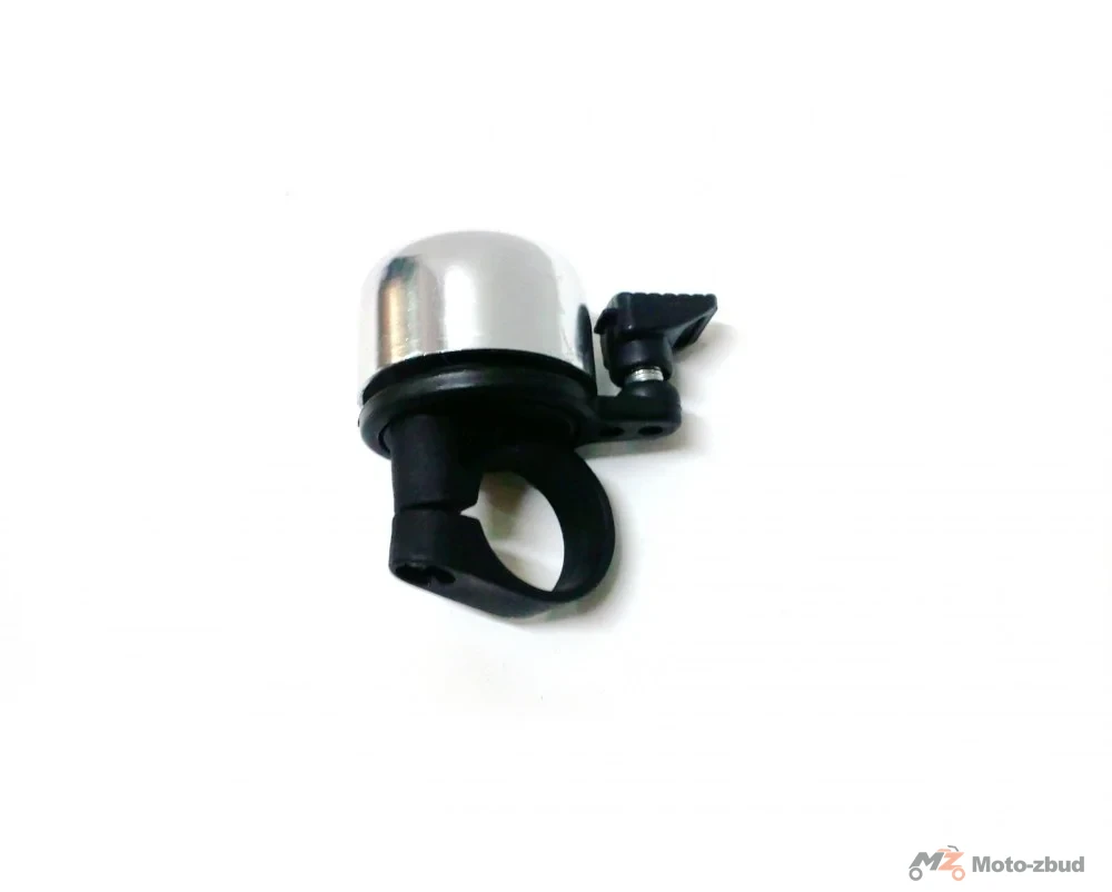 Dzwonek rowerowy Mini aluminiowo/plastikowy srebrny (35 mm)