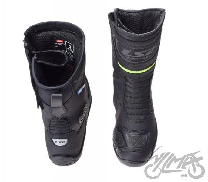 Buty motocyklowe LS2 Goby WP — czarno-żółte fluo, rozmiar 41 — ujęcie 3