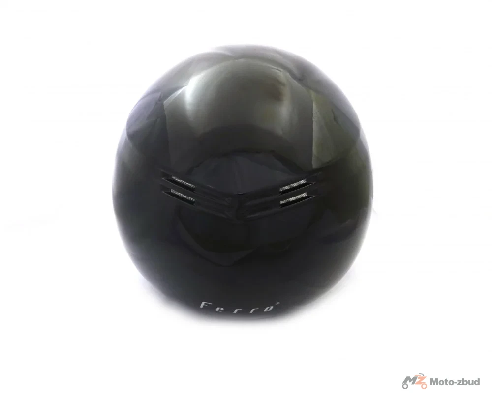 Kask Ferro 809AL z szybą i blendą przeciwsłoneczną bez szczęki czarny S — ujęcie 3